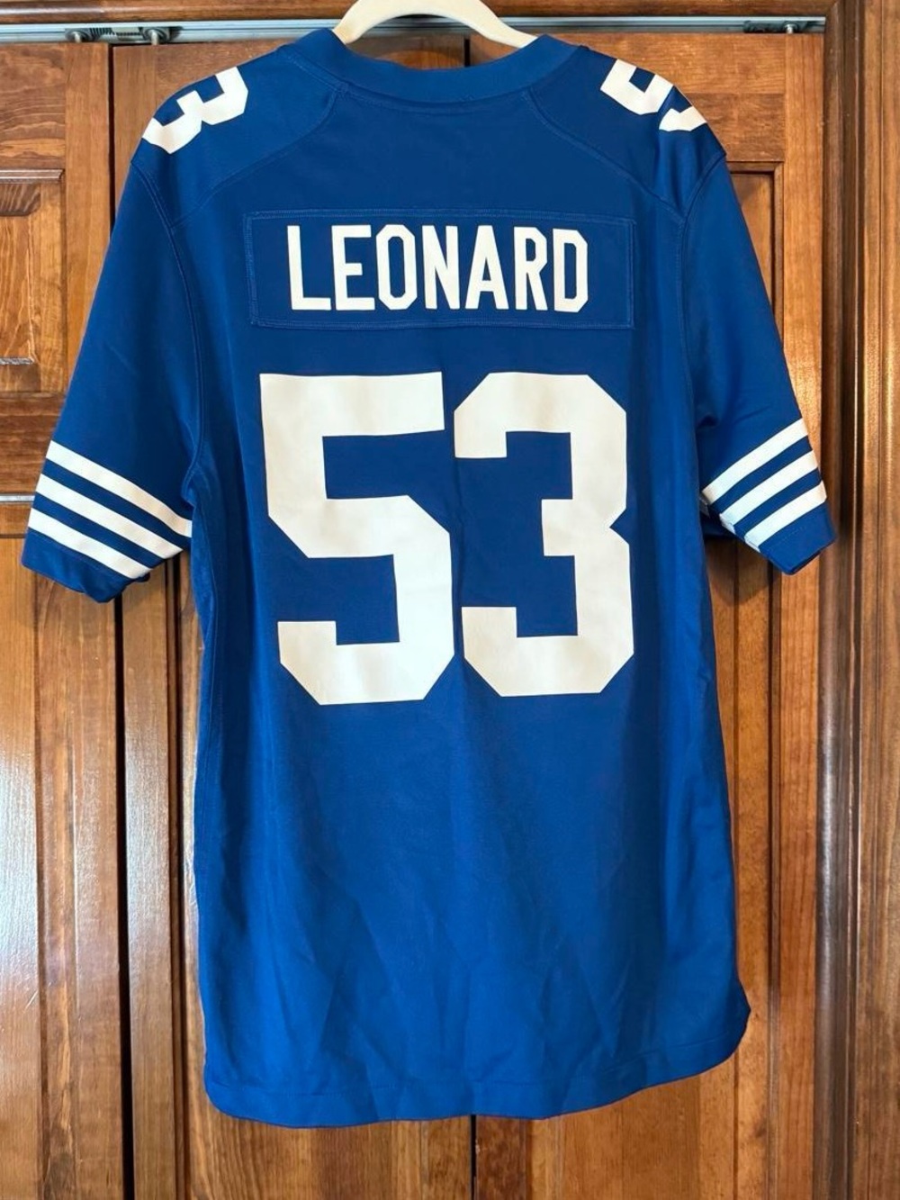 Men's Blue Leonard #53 Sports Jersey – Short Sleeve Fan Tee
